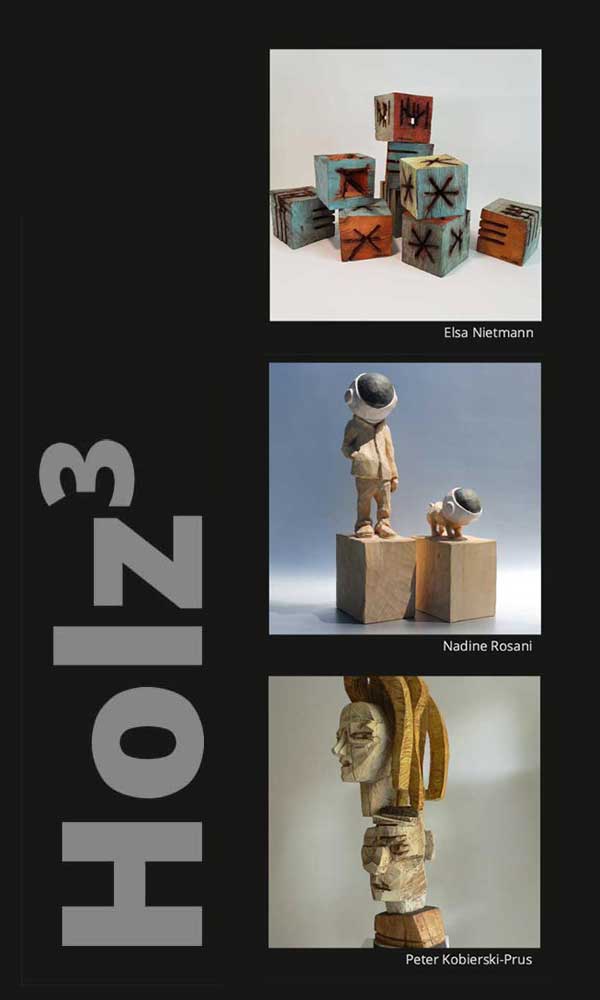 Ausstellung Holz3 in der Galerie Grabsdorf in München
